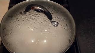 Slow motion pot of boiling water with lid on [upl. by Stortz]