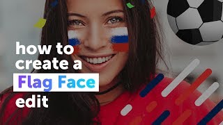 PicsArt Football Flag Face Edit  PicsArt Tutorial [upl. by Jolie62]