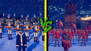 HOLIDAY FACTION vs MEDIEVAL ARMY  Totally Accurate Battle Simulator TABS [upl. by Redla]