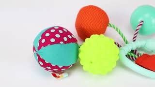 Juguete Sonajero Colgante Mordillo Bebe Rattle Balls Battat [upl. by Juakn]