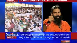 Times Now Excluive Baba Ramdev in conversation with Arnab Goswami [upl. by Milak54]