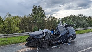 Selfkant B56n Schwerer Verkehrsunfall mit sechs Verletzten [upl. by Aittam]