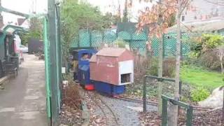 Model Village moving on miniature railway train [upl. by Elleirol]