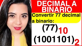 CONVERTIR de DECIMAL a BINARIO  Método 3  Ejercicio 1 [upl. by Bruno631]