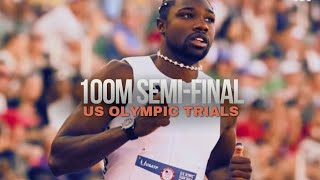 Noah Lyles 100m semifinal US Olympic trials 2024 [upl. by Alethea]