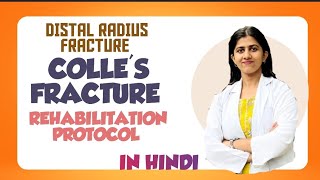 COLLES FRACTURE REHABILITATION PROTOCOL IN HINDI  PHYSIOTHERAPY [upl. by Hassadah77]