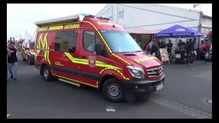 Feuerwehr Wilsdruff Mercedes Benz ELWKdoW und RTW aus Madrid Spanien auf der RettMobil 2016 [upl. by Corabelle806]