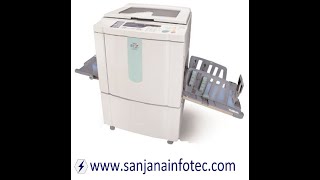 Riso RZ 370 Digital Duplicator A3 size printing  9880263636 [upl. by Ahsienauq]