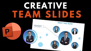 How to Create Team Slides  Morph Animation in PowerPoint  Free Template [upl. by Nwahsar]