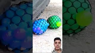 Balloon crashing show car tyres satisfying crushingsoftthings fidget crushing carcrushing [upl. by Trebeh]