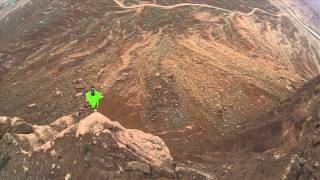 ScottyBob Wingsuit Moab Birds of Prey Parriot Mesa West Exit [upl. by Sinaj381]