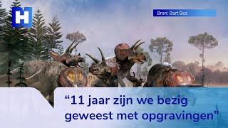 Na 11 jaar graven zijn de restanten van dinosaurus Triceratops eindelijk te zien [upl. by Barthol923]