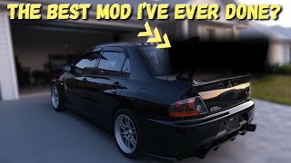 Is this the best visual mod Ive done to my Evo 9  New Wing Install [upl. by Purvis]