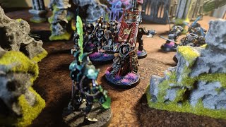 Necron Vs Grey Knight amp Imperial Knight Warhammer 40k Battle Report [upl. by Etakyram163]