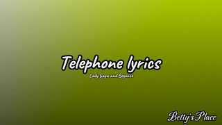 Lady Gaga  Telephone lyrics feat Beyonce [upl. by Casta]