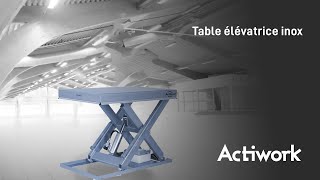 ACTIWORK  Table élévatrice inox [upl. by Gautier433]