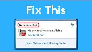 No Connections are Available Windows 10  8  7  Fixed [upl. by Nyllewell]