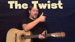 The Twist Chubby Checker Easy Strum Guitar Lesson How to Play Tutorial [upl. by Tiga528]