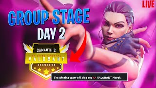 SAMARTHS Valorant Showdown  Group Stage DAY 2   valorant giveaway tournament [upl. by Revolc]