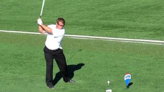 Fred Trigg Hitting Krank Golf Rage Driver at 2010 ReMax World Long Drive Championships [upl. by Ciredec]