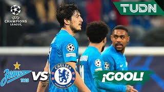 ¡GOOL Sardar Azmoun le da la vuelta  Zenit 21 Chelsea  Champions League 2122  J6  TUDN [upl. by Amalberga257]