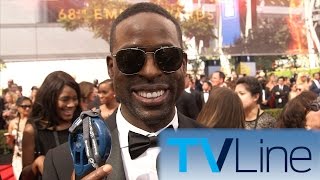 Sterling K Brown Interview at Emmys 2016  TVLine [upl. by Ayal29]