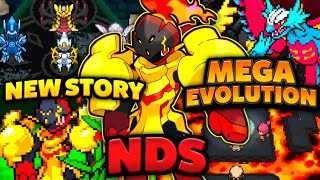 Pokemon NDS Rom Hack 2024 With Mega Evolution New Story Gen 19 amp Much More [upl. by Rett]