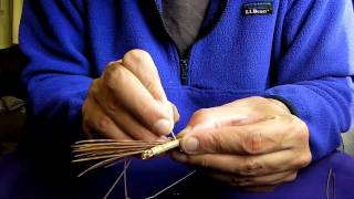 Making A Pine Needle Basket [upl. by Radnaxela]