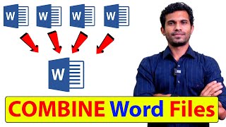 Combine Multiple Word documents  Merge Word files into One [upl. by Eisnyl32]