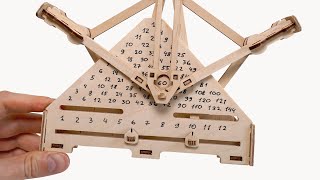 Mechanical Calculator out of Plywood  Multiplier [upl. by Clyte]