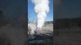 Fumaroles Roar At Porcelain Basin In Yellowstone [upl. by Akinna]