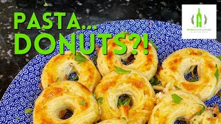 Delicious Pasta Donuts A dish so simple a simpleton can make it [upl. by Nealah414]