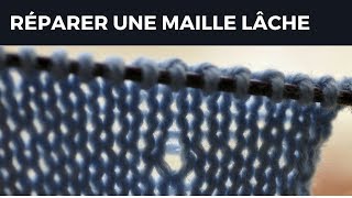 Réparer une maille lâche [upl. by Atiekram]