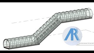 Pompidou Center Covered Stair pt2 Revit Tutorial [upl. by Davy]