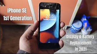 My iPhone SE 1st Generation Repair Story  Display amp Battery Replacement in 2021 Shot on Pixel 4a [upl. by Recneps]