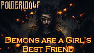 Demons Are a Girls Best Friend by Powerwolf  lyrics as images generated by an AI [upl. by Mixie928]