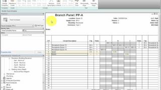 Creating Panel Schedules [upl. by Gnal]