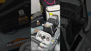 McGraw 8 gallon compressor vs Fortress 10 gallon real world sound comparison  Harbor Freight [upl. by Awra]