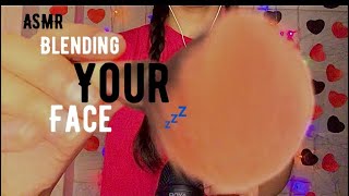 ASMRStippling amp Blending Your Face😴 With Clicky Mouth Sounds⭐️ [upl. by Llenoj14]