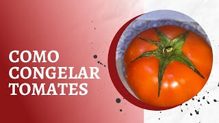 COMO CONGELAR TOMATES [upl. by Airetal980]