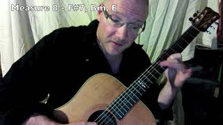 Bach Violin Sonata For Guitar  Double in B minor quotAquot Section WITH ANALYSIS [upl. by Ydorb]