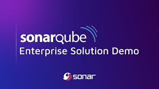 SonarQube Enterprise Solution Demo [upl. by Nihhi]