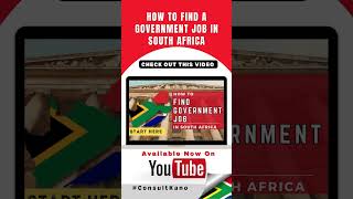 Tips To Find a Government Job in South Africa in 2024  Where can I look for a government job [upl. by Oiramat346]