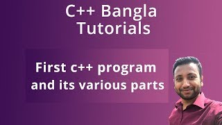 C Bangla Tutorials 4  First c program and its various parts [upl. by Urbanna]