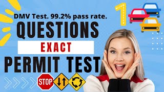 NEW 2022 Permit Exam for Drivers License PART 1Test Questions Actual DMVPASS 100 [upl. by Ayitahs13]