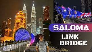 Saloma Link Bridge Pintasan Saloma in Kuala Lumpur Malaysia pintasansaloma salomabridge [upl. by Kylynn]