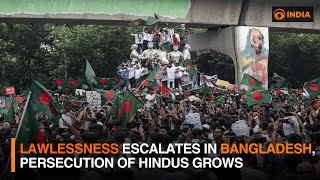 Lawlessness escalates in Bangladesh persecution of Hindus grows  DD India [upl. by Airual]