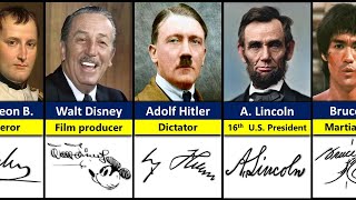 Coolest Signatures From Historical Figures  Most Iconic Signatures of All Time [upl. by Foley]