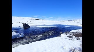 Ørretjakt på Hardangervidda  Med ski og fiskestang [upl. by Nnyletak]