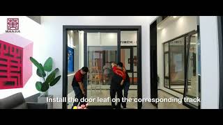 How to install 130 aluminum sliding doors [upl. by Mendive]